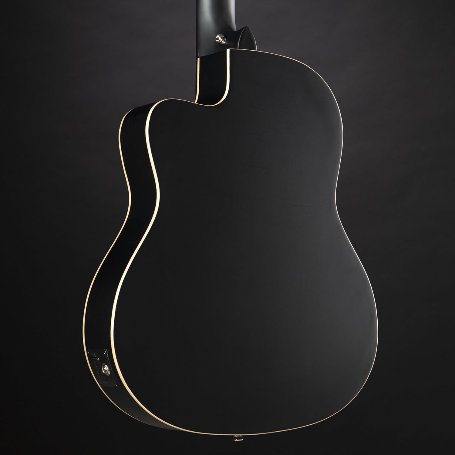 RCE125SN-SBK Family Series Thinline Acoustic Electric Nylon Classical 6-String Guitar w/Free Bag