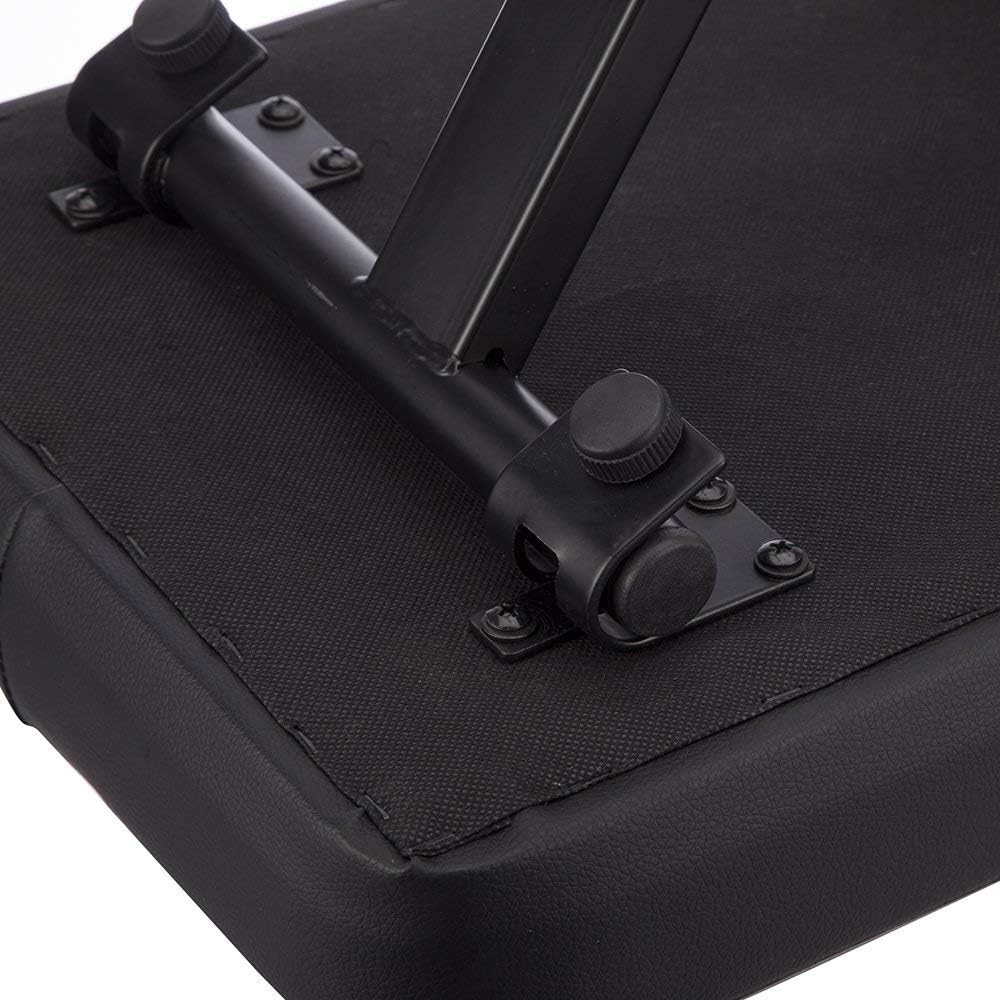 RockJam 88-Key Beginner Digital Piano with Full-Size Semi-Weighted Keys, Power Supply, Simply Piano App Content & Key Note Stickers, Black & KB100 Adjustable Padded Keyboard Bench, X-Style, Black