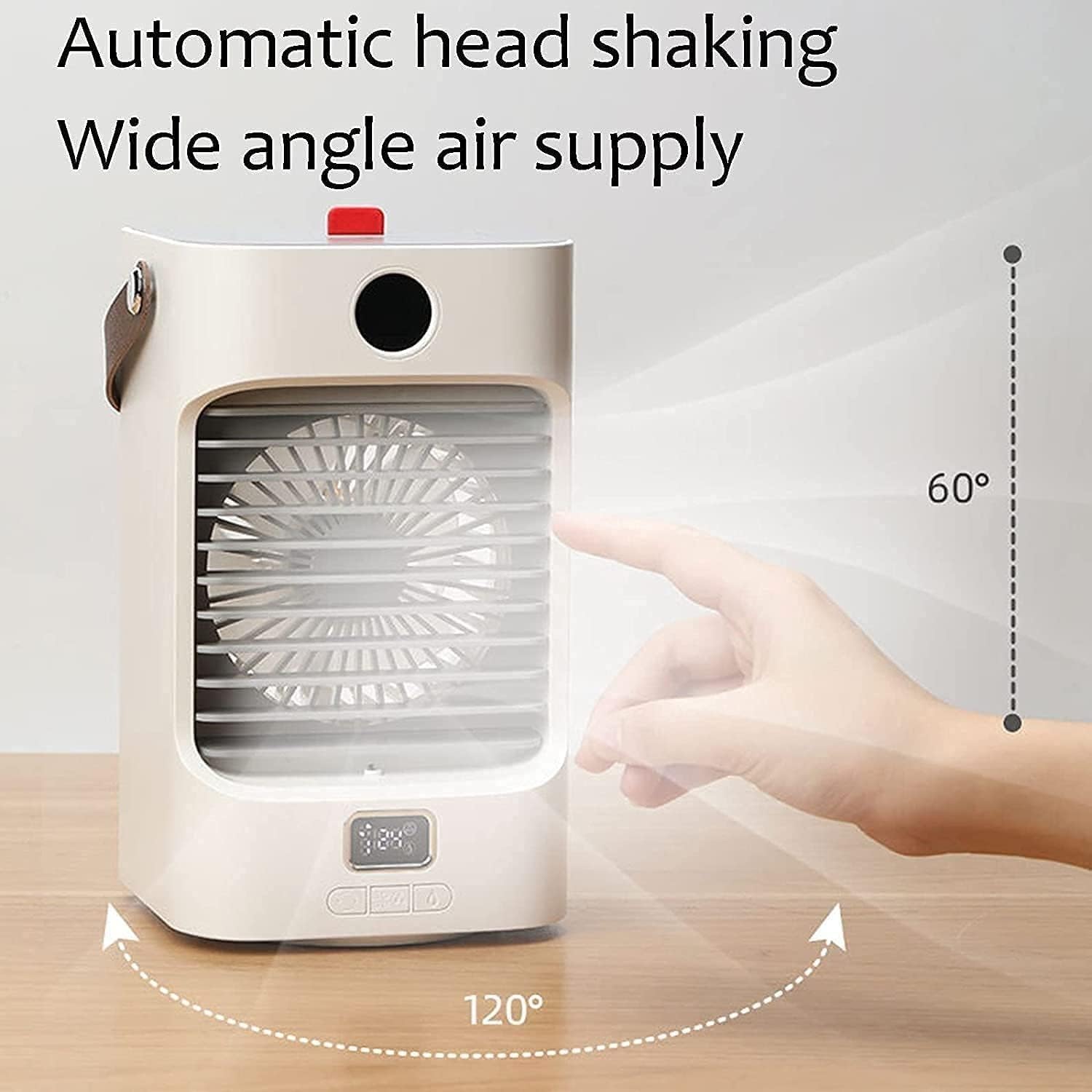 3-in-1 Portable Air Conditioner Fan, Personal Evaporative Cooler, USB Rechargeable Desktop Cooling Fan, Desk Cooling Fan for Bedroom, Dorm, Travel, Office