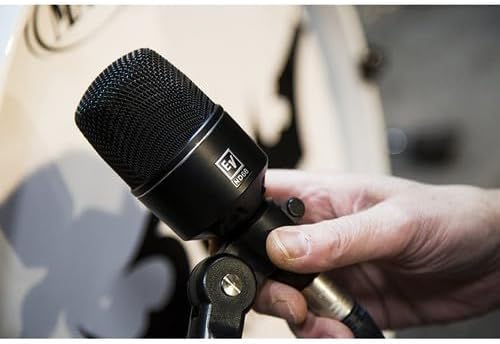 Electro-Voice ND68 Dynamic Supercardioid Bass Drum Microphone with GFW-MIC-2621 Tripod Style Bass Drum and Amp Mic Stand and XLR Cable