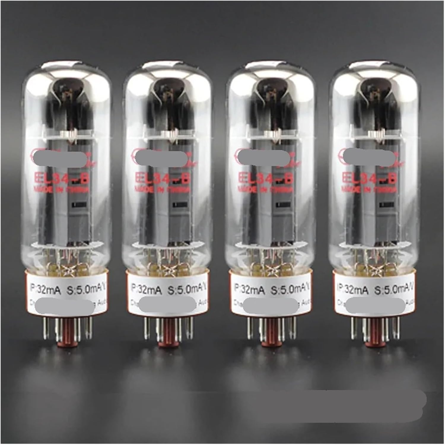 EL34-B Tube Replaces 6CA7 EL34B 6P3P 5881 6550 KT88 EL34M EL34 Tube Amplifier HiFi Audio Amplifier(4pcs Matched Quad)
