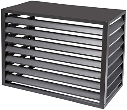 Outdoor Air Conditioning Cover Decorative Privacy Screen, Aluminum All-weather Central Air Conditioner Protection Cover For Outside Units,freestanding Enclosure to Cover Garbage Or Ac Units