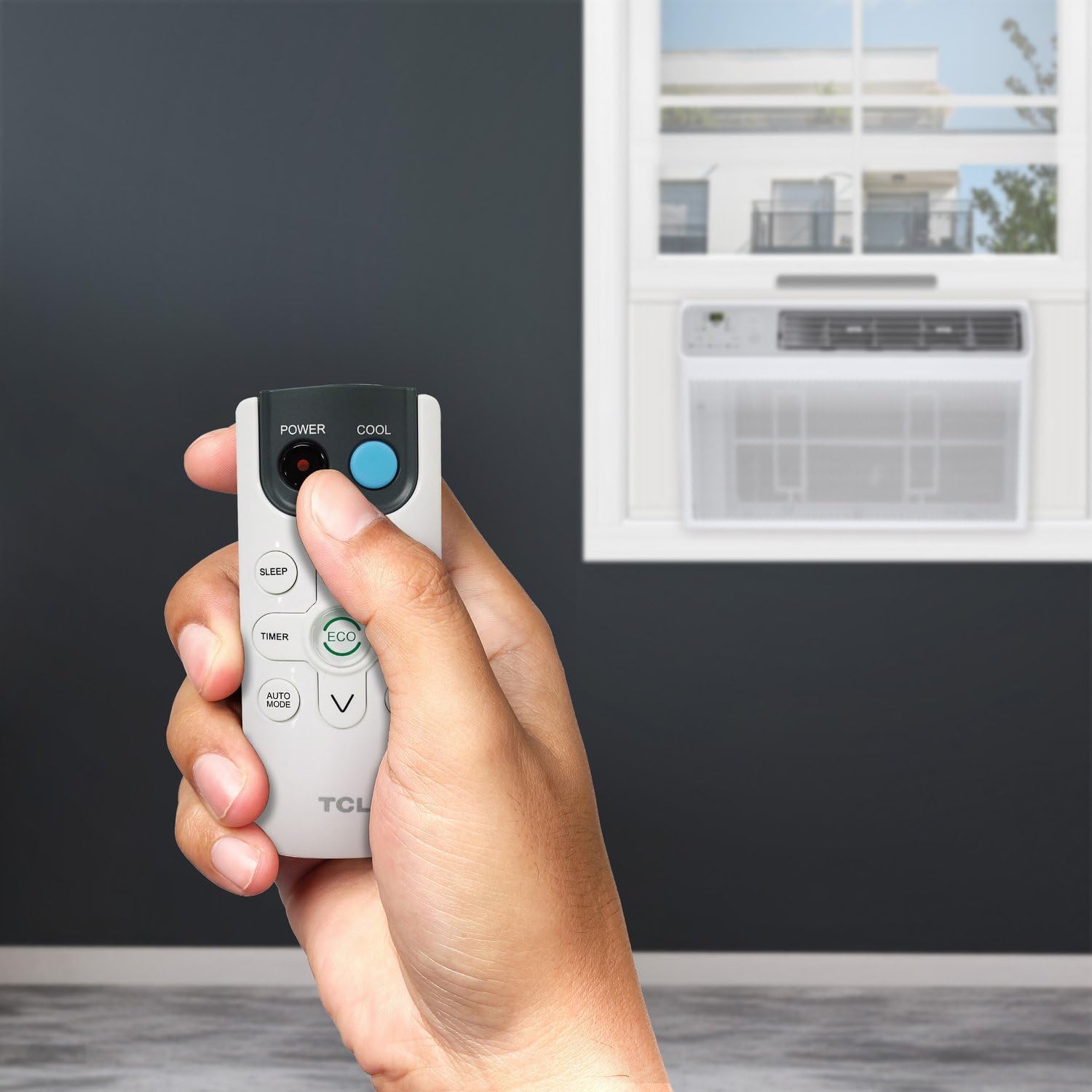 TCL H12W35W 12,000 BTU Smart Window Air Conditioner, AC Unit, Fan & Dehumidifier, 550 Sq. Ft, Remote Control, Compatible with Alexa/Google Assistant, White