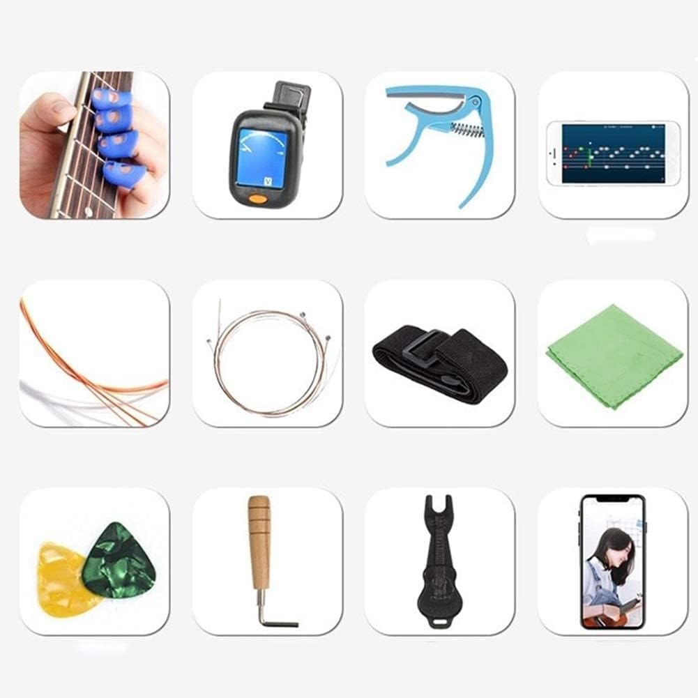 Full Size Guitar Classical Guitar Beginner Acoustic Guitar Beginner Student Guitar Spruce Matte Beautiful Voice Beginner Acoustic Guitar Starter Package Student G