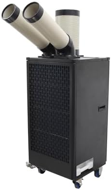 110V Industrial Air Conditioner for Hospitals Research Institutes Disaster Scene Ambulances Automobile Repair Centers Black Double Tube 1100W