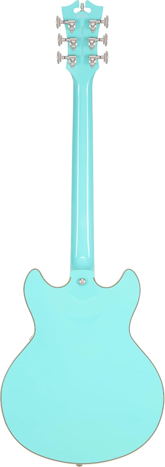 D'Angelico Premier Mini DC Electric Guitar - Surf Green with Stopbar Tailpiece