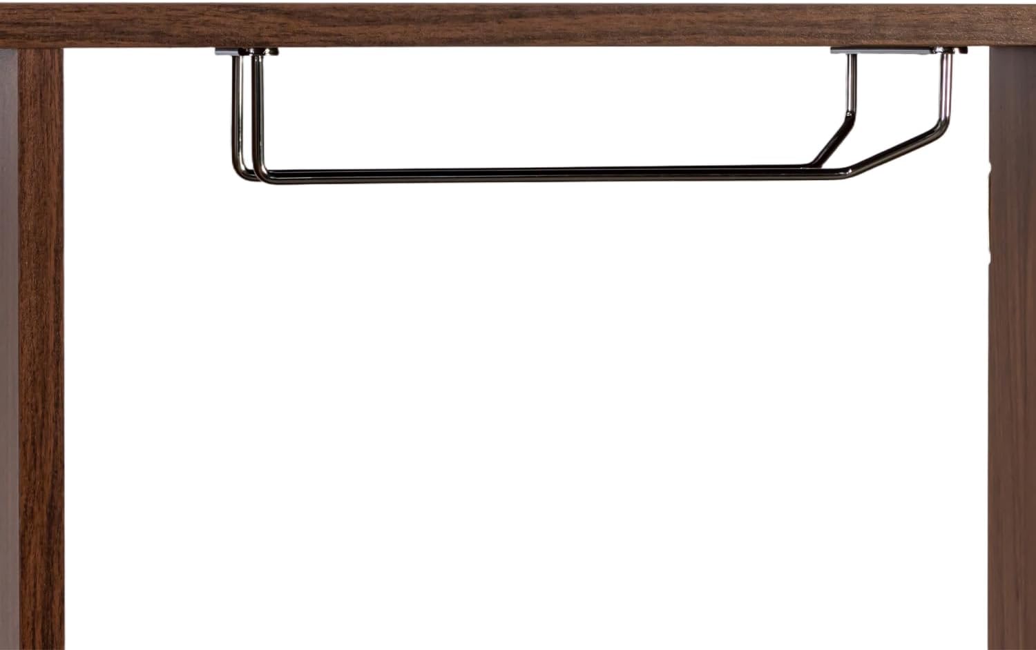 Large Wall Mounted 3 Tier Rustic Bottle Wine Rack Walnut Multifunctional Wooden Wall Mounted Wine Rack with Wine Glass Holder Home Dining Room Decor Elegant Home Decor