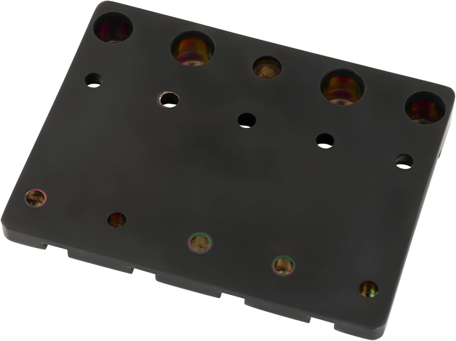 Fender HiMass 4-String Bass Bridge Assembly With Brass Saddles, Black