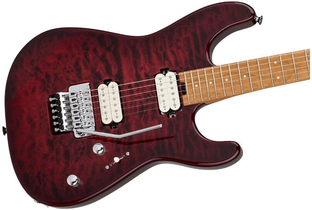 Charvel Pro-Mod Plus SD1Q HH FR Electric Guitar - Sangria Burst