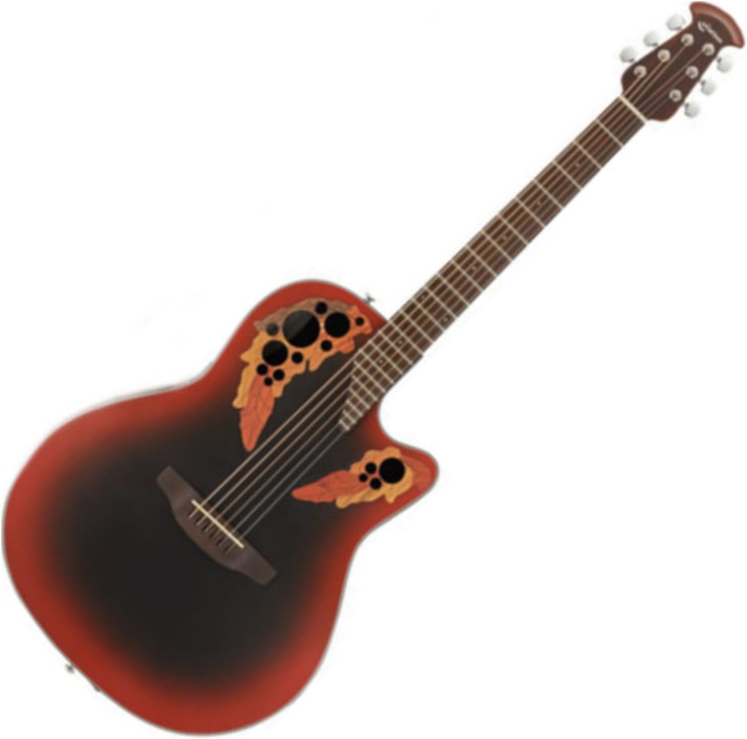 OVATION CELEBRITY ELITE REV RED BURST GUITAR