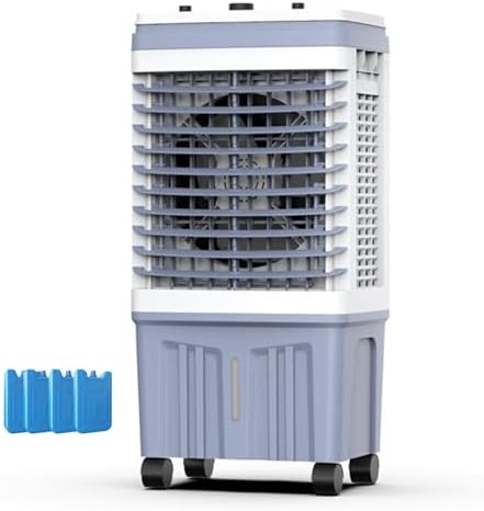 Swamp Cooler Air Conditioner, Portable Evaporative Air Cooler with 3 Speeds, Portable Ac with 5.5 Gal Tank for Patio Garage Commercial