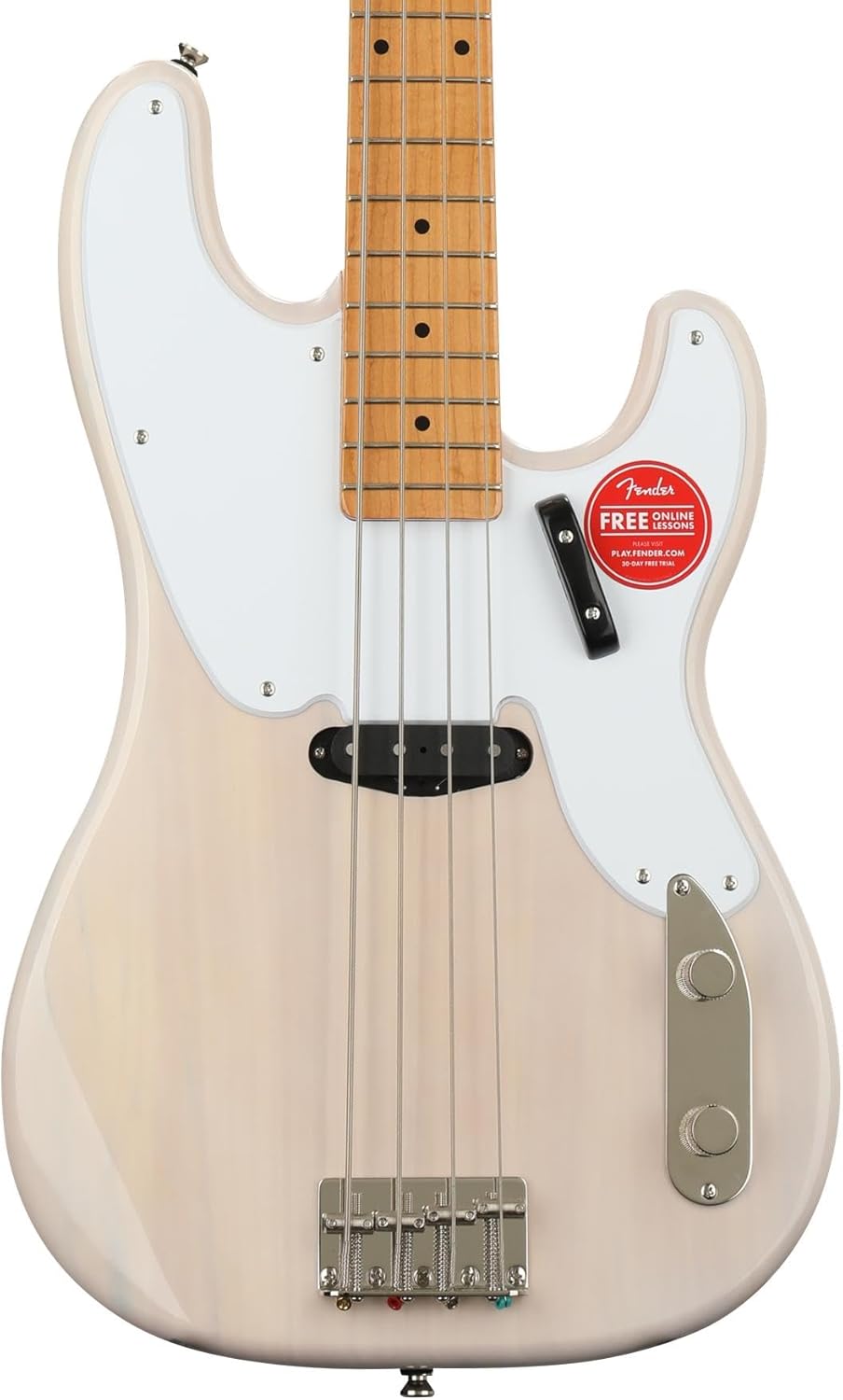 Squier Classic Vibe 50s Precision Bass, White Blonde, Maple Fingerboard