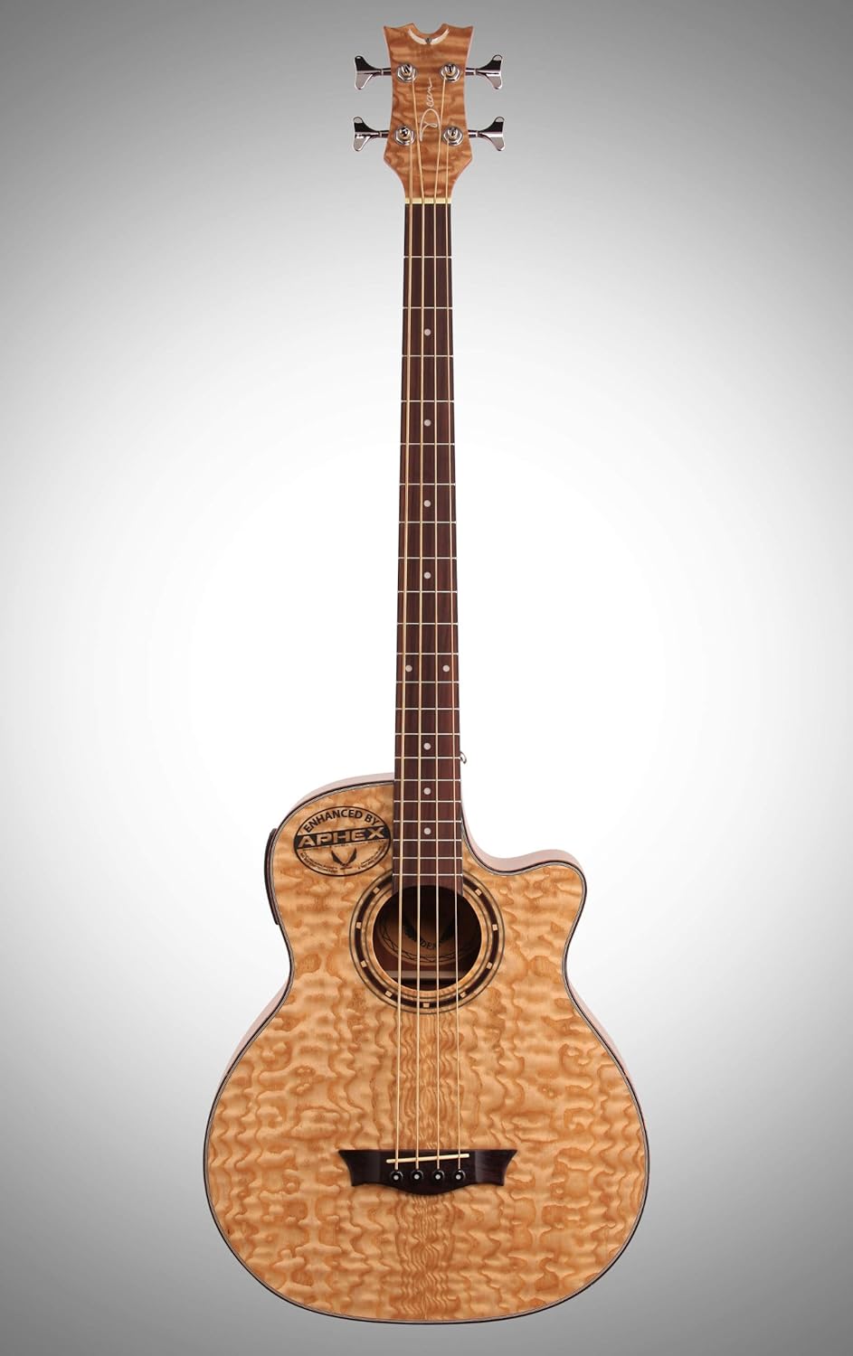 Dean EQA Exotica Quilt Ash Acoustic-Electric Guitar, Gloss Natural