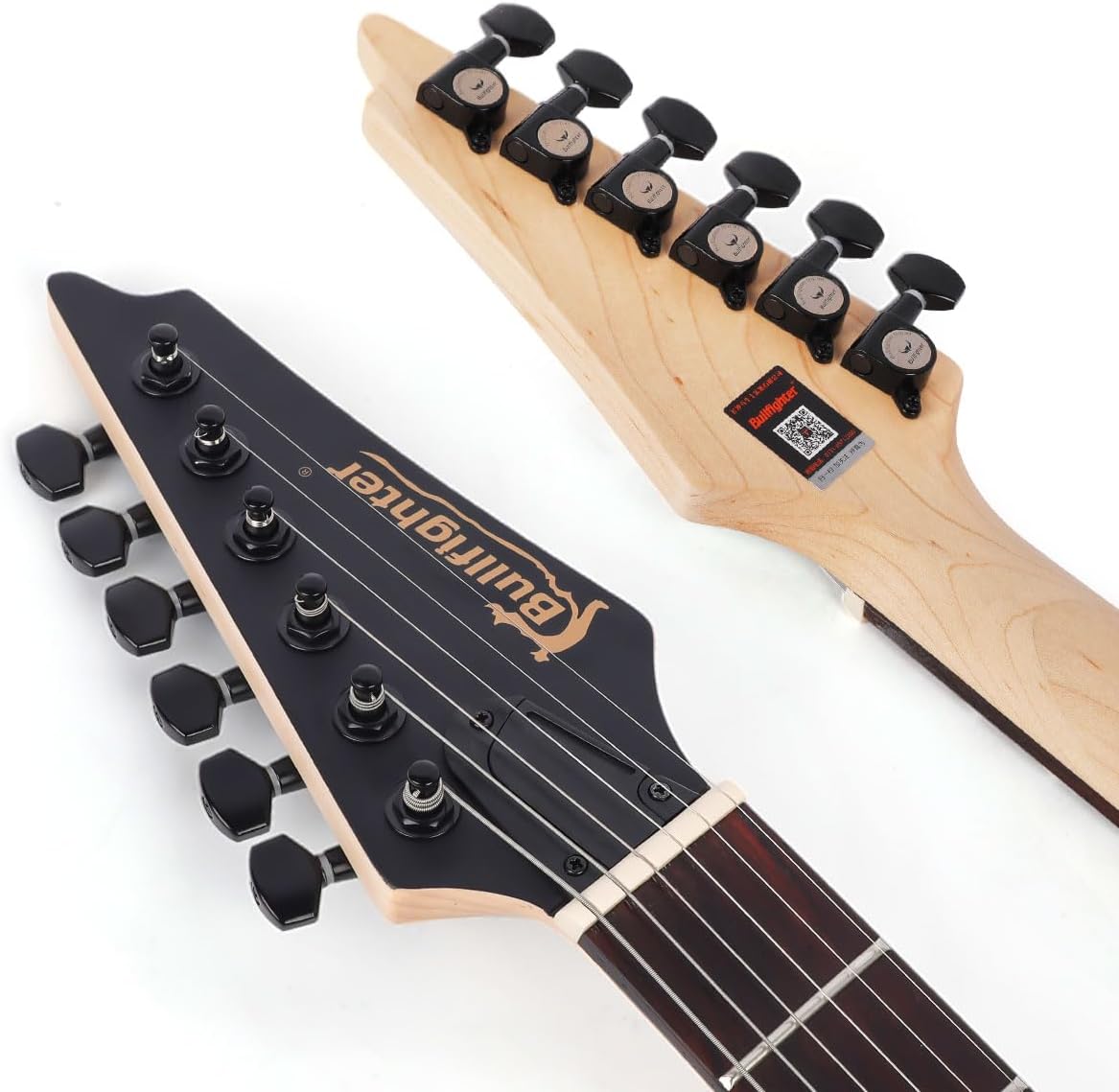 Bullfighter Electric Guitar 39 inch Solid Body, D180 Matte (Black)