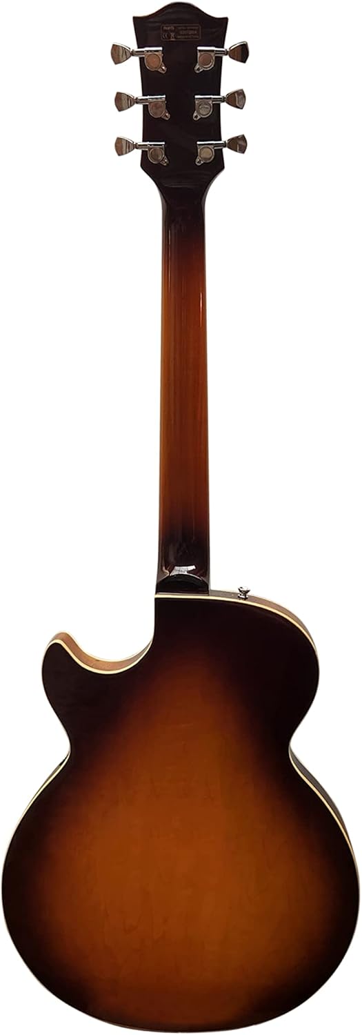 IYV-IJZ-300A TSB Jazz Solid hollow-Body Electric Guitar, Tobacco Sunburst