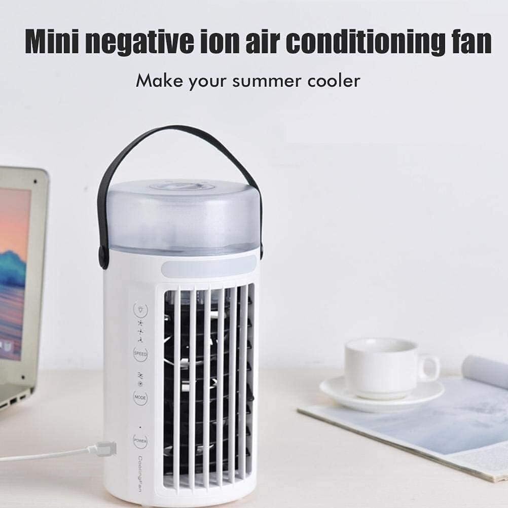 Mini Air Conditioners Fan,Air Cooler Fan Home Bedside Cooler Multifunctional Portable USB Desktop Cooling Fan