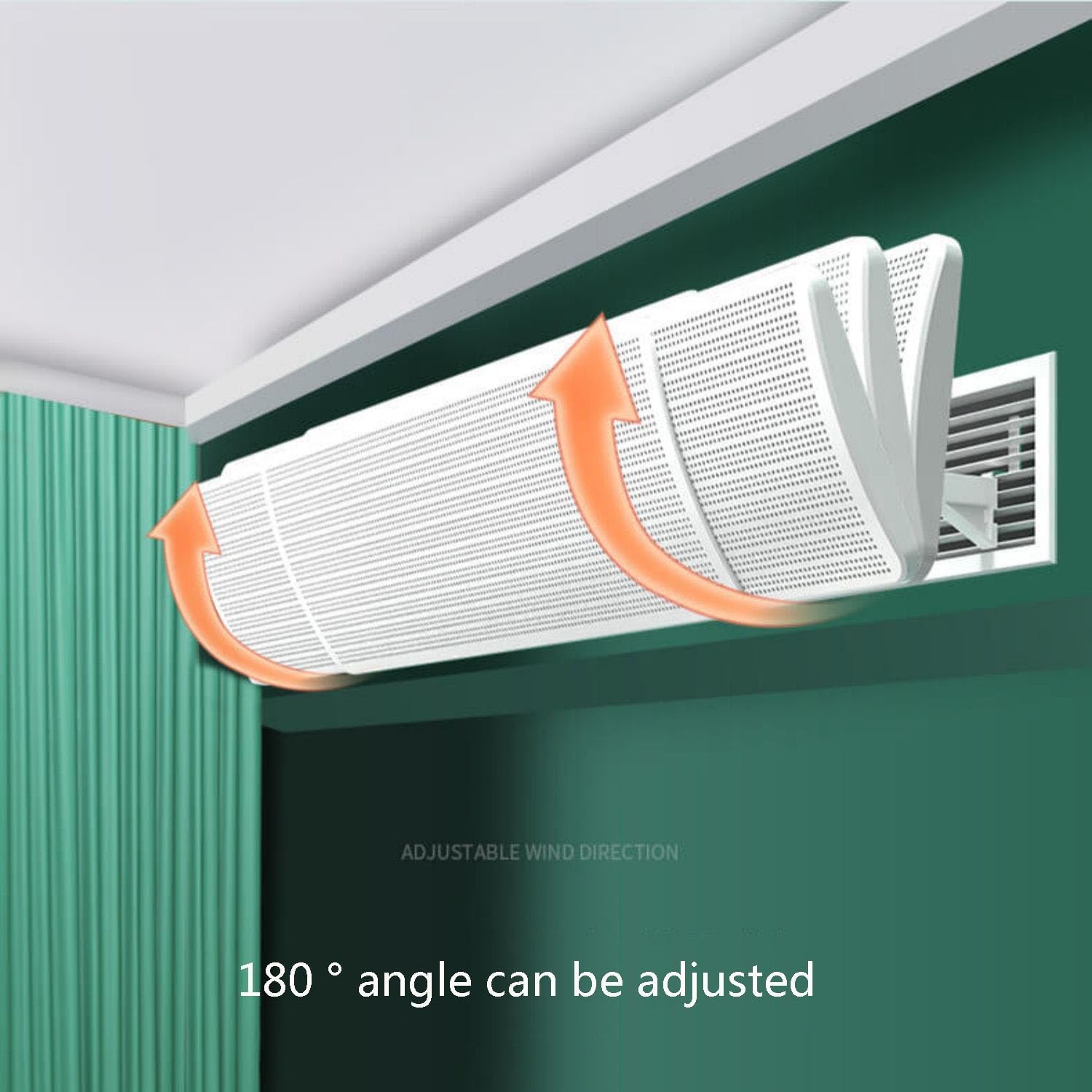 Easy to Install, Angle Adjustable Central Air Conditioning Wind Shield, Suitable for Most Air Conditioners, Anti Direct Blowing