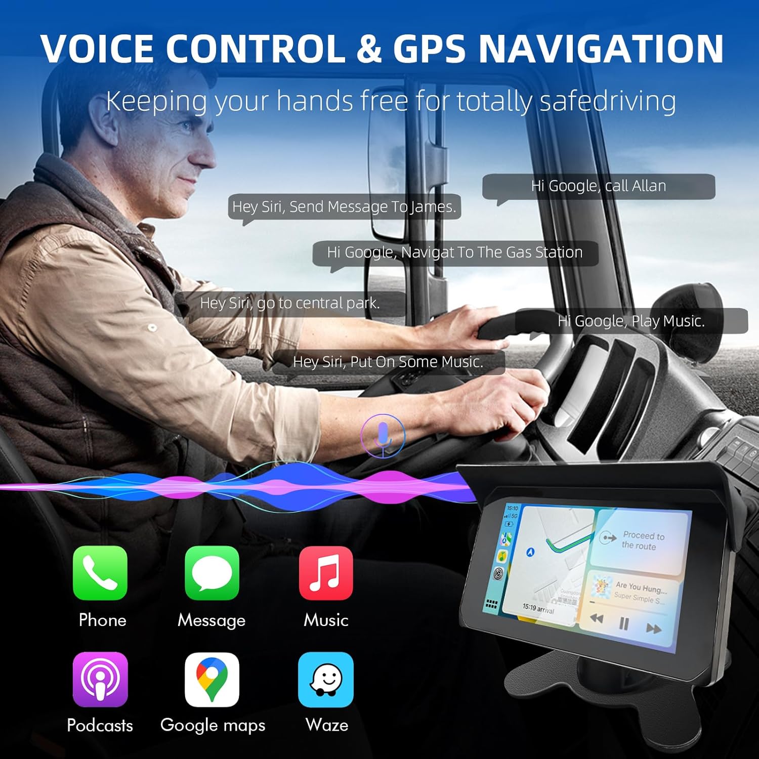 VSYSTO 3-Channel Truck Dash Cam 5.0