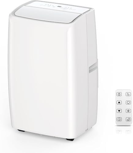 14,000 BTU Portable Air Conditioner,with 3-in-1 Cooling Cools up to 750 Sq. Ft, Fan & Dehumidifier, Casters & Window Installation Kit Included