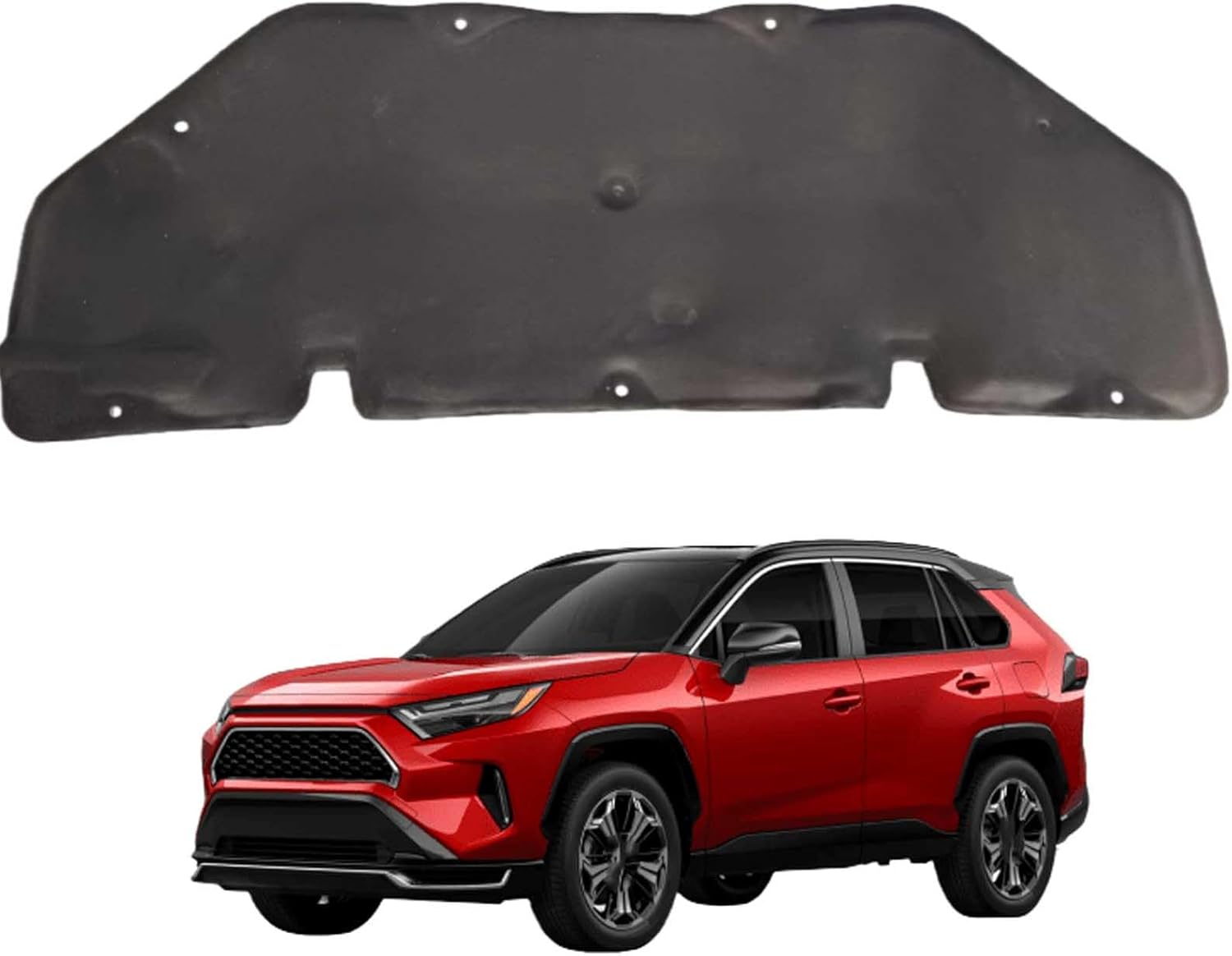 Car Front Hood Engine Sound Pad for Toyota RAV4 2005-2025, Heat Insulation Cotton Mat Cover Soundproof Car Accessories