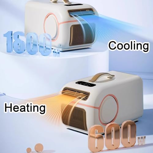 Portable Air Conditioners and Heater with Remote Control and Bluetooth Speaker Desk Air Conditioner no Water for Home Office Small Spaces, 220V