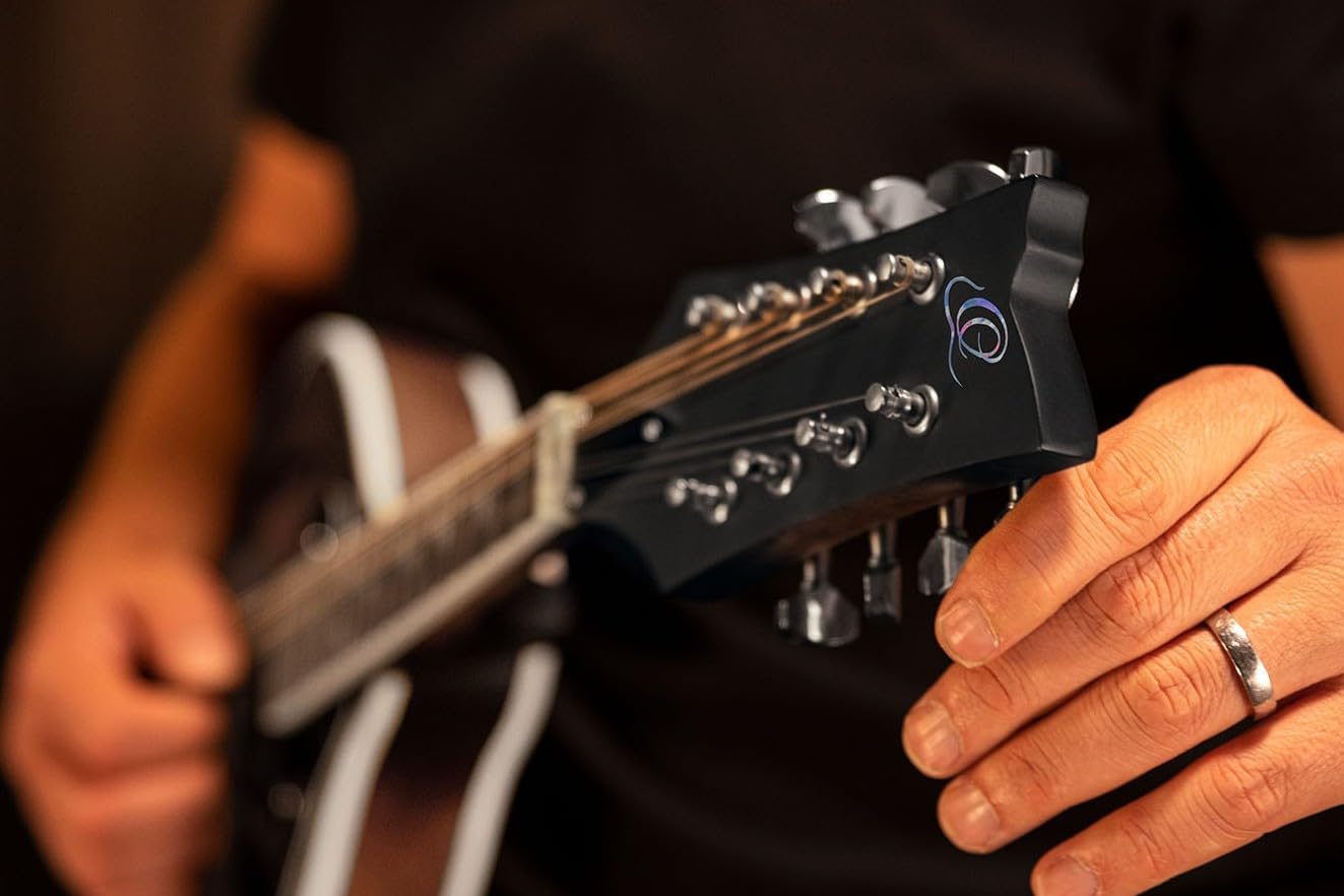 Ortega Guitars, 8-String Americana Series A-Style Acoustic-Electric Mandolin, Right, Whiskey Burst (RMAE30-WB)