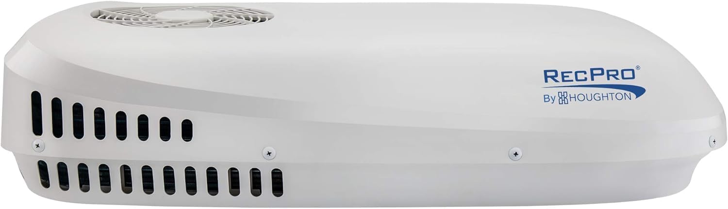 RecPro RV Air Conditioner Low Profile 9.5K Non-Ducted | Optional Heat Pump | Quiet AC | Cooling Only | RV AC Unit | Camper Air Conditioner (Include Heat Pump, White)