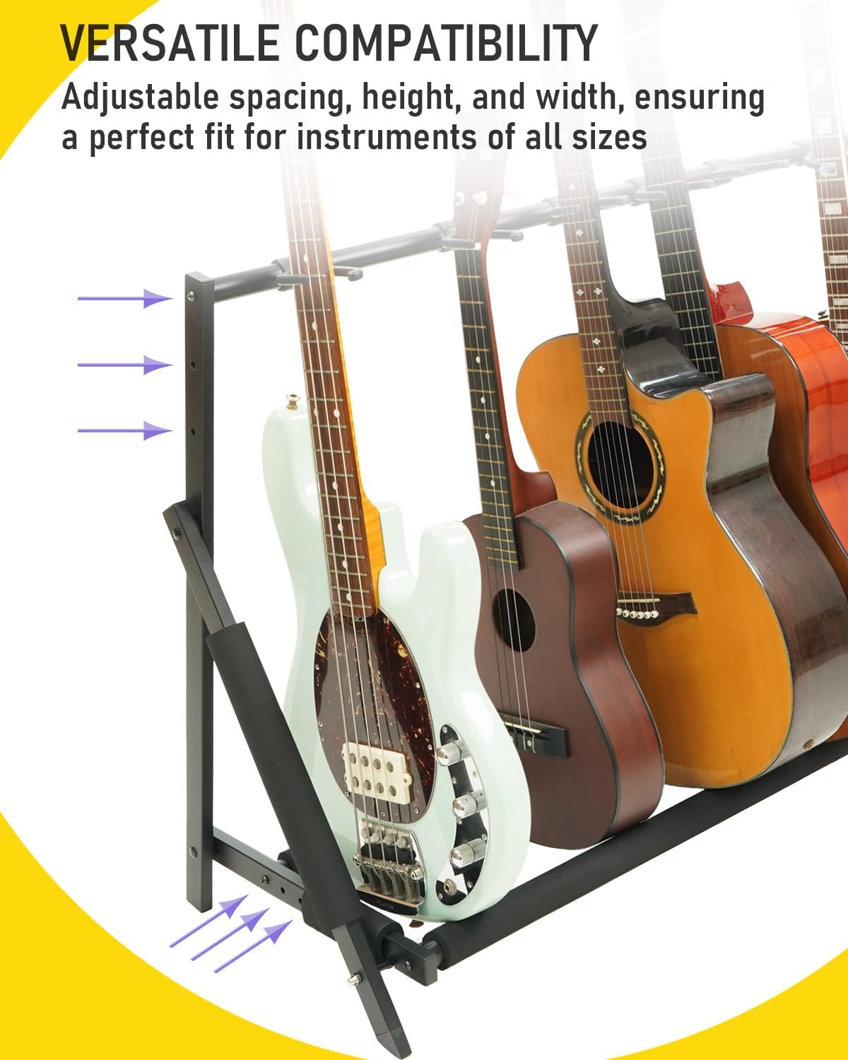 SIGMA 40” OOO Acoustic Guitar + Stage Rocker Multi Guitar Stand