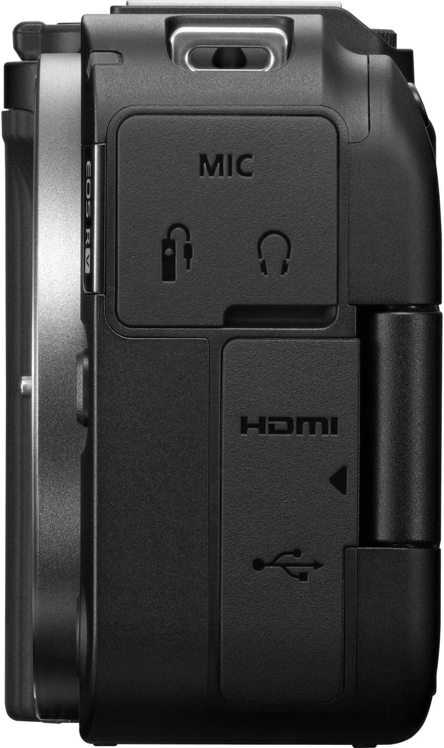 Canon EOS R50 V Mirrorless Camera with 14-30mm Lens Bundle + 2X 64GB Memory Cards + Accessory Kit Including Shoulder Bag, LED Light, Microphone, Software & More