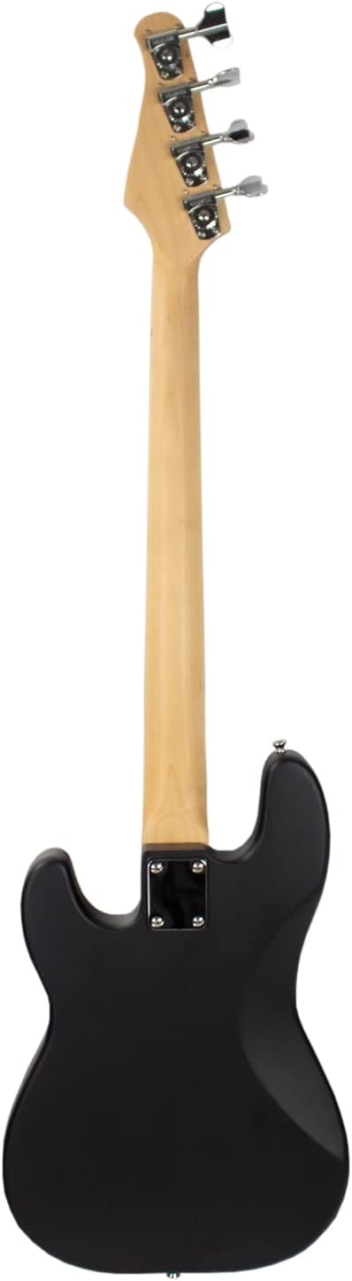 Sawtooth Americana Road Warrior Series Black w Aluminum Pickguard Electric Bass Guitar