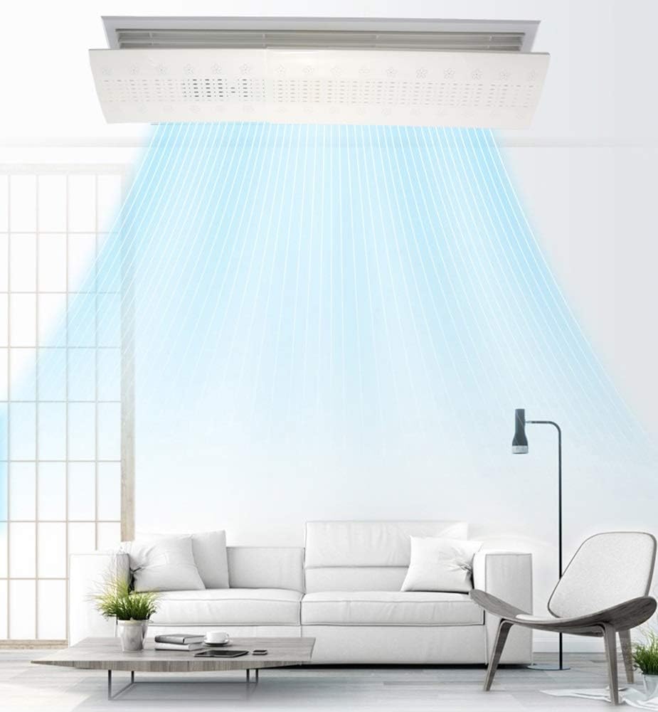 Air Conditioner Deflector for Ceiling Central, Prevent The Air from Blowing Straight, Angle Adjustable, Lightweight Plastic Material