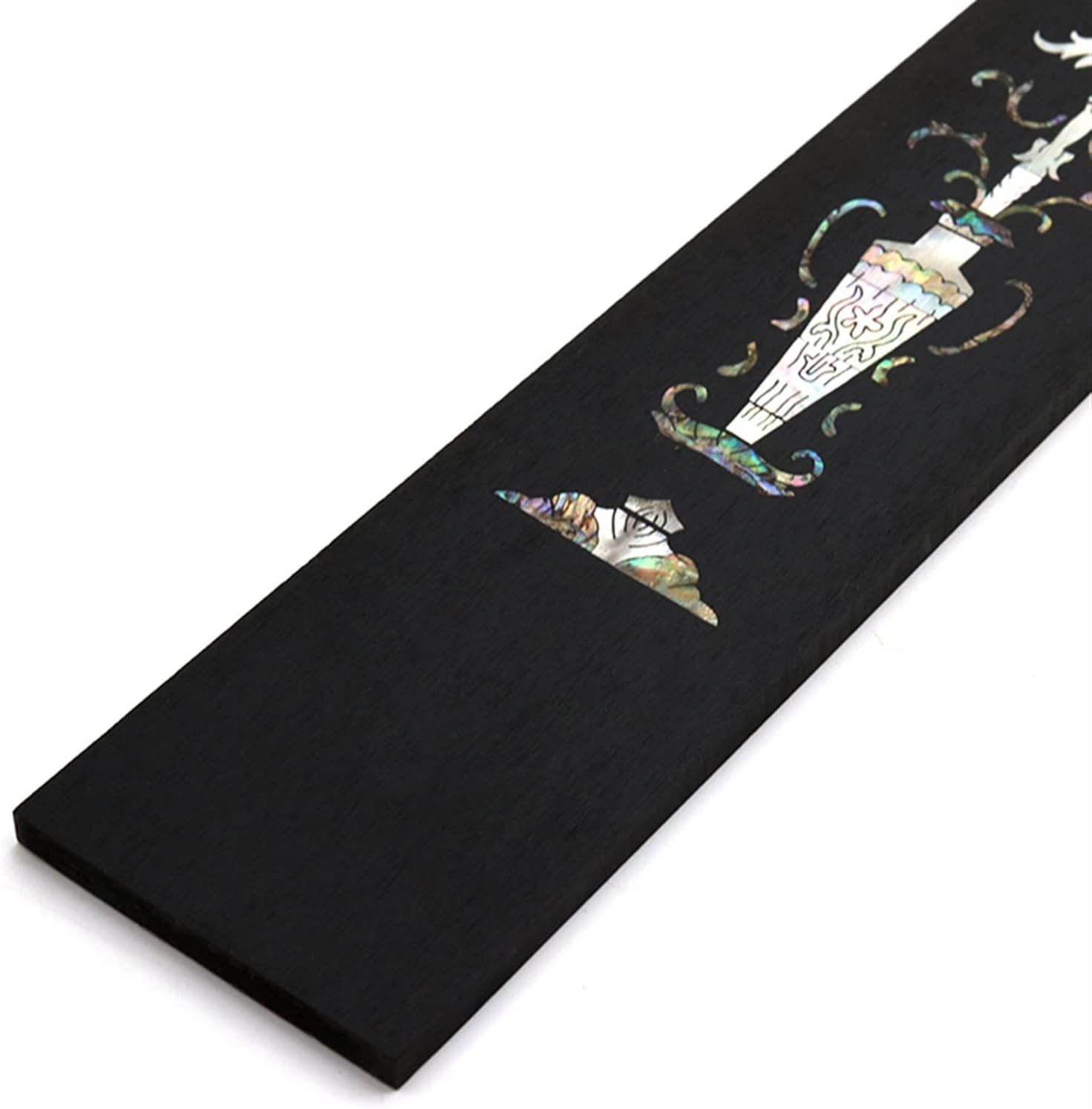 Guitar Fretboard Ebony Color Shell Mosaic Craftsmanship Classical Guitar Electric Guitar Acoustic Guitar Fretboard Guitar ​Neck Replacement (Color : 2)