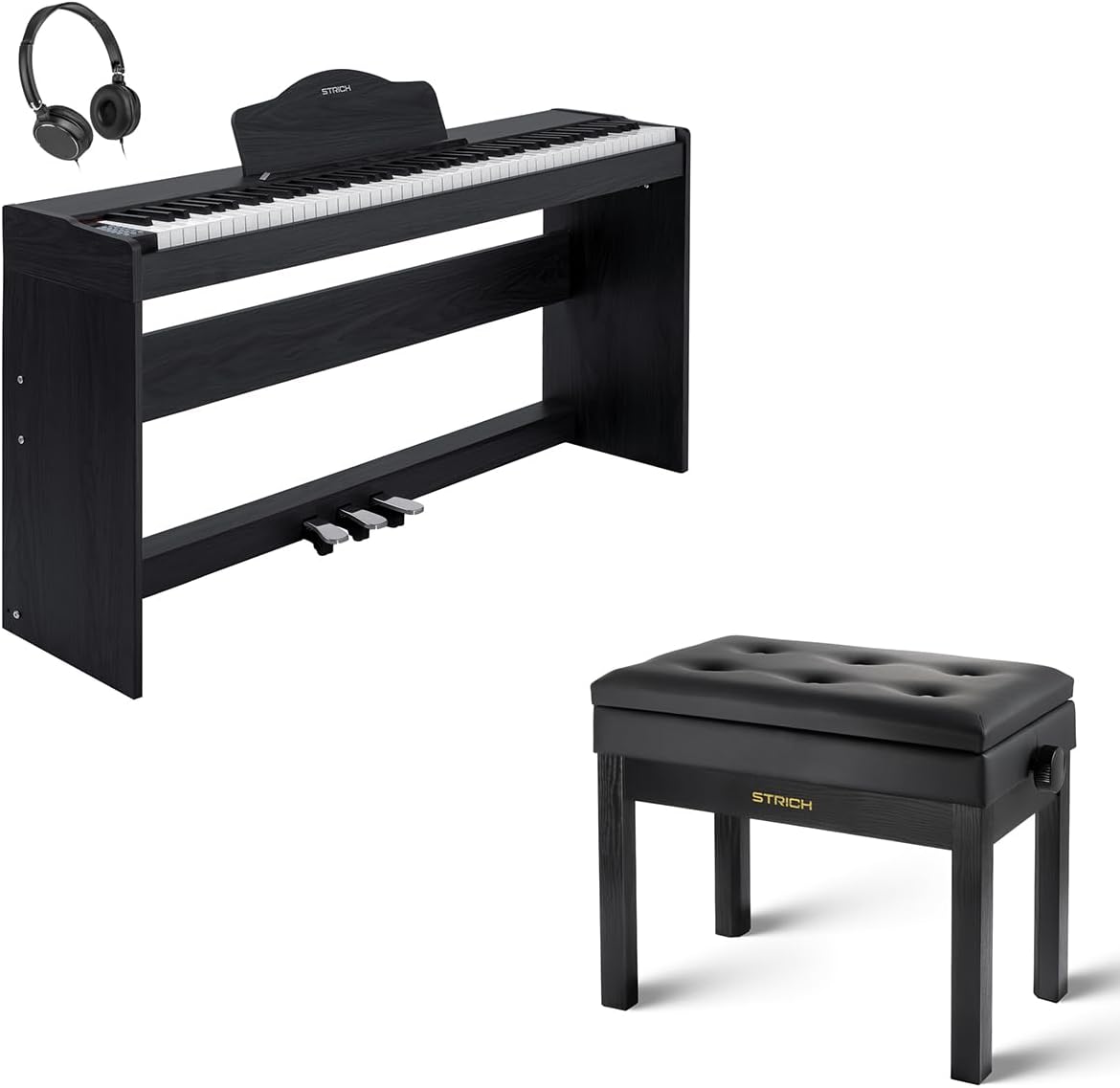 STRICH 88 Key Digital Piano & Piano Bench