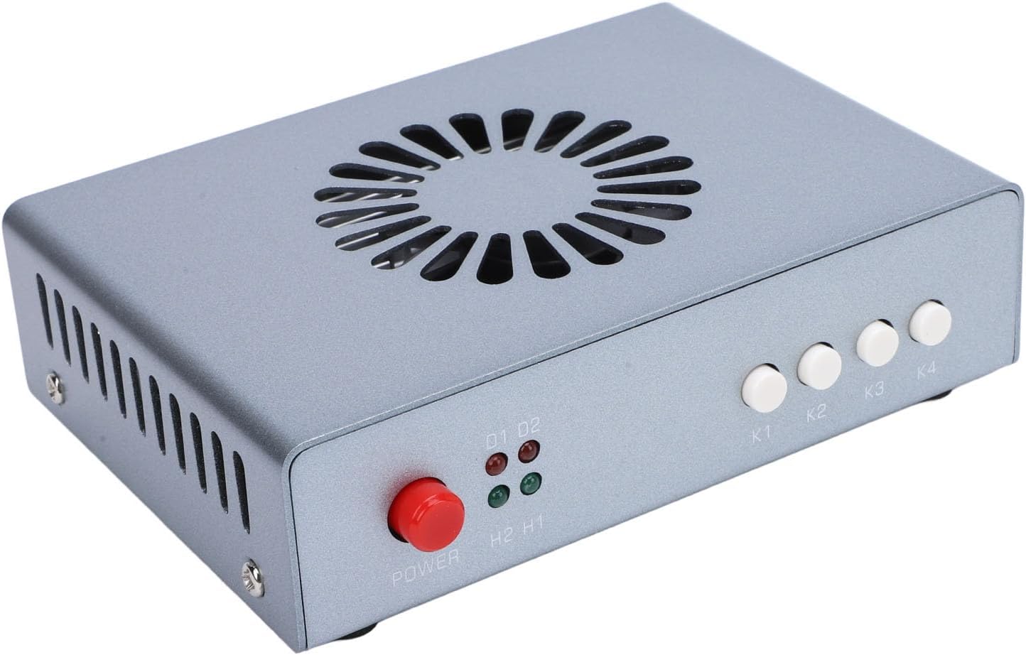 HD Multimedia Interface Synthesizer Fuser Combiner Advanced 2K 144Hz DMA Hardware Adaptive Display Overlay Plug Play for Financial Trading Rooms Data Centers Aluminum Alloy (US Plug)