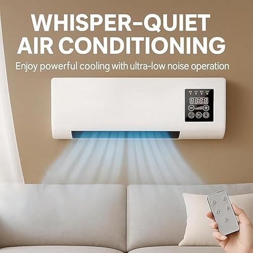 Portable Air Conditioner, Multifunctional Wall Mounted Ac Unit with Remote Control, Ultra-powerful Split Air Conditioning System, Mini Mobile Natural Wind Solution