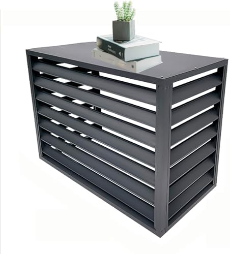 Outdoor Air Conditioner Protection Cover For Outside Units, Aluminum All Weather Protective, Trash Can Enclosure Flower Stand Decorative Privacy Screen, Condenser Protective Cover AC Unit Cover ( Co