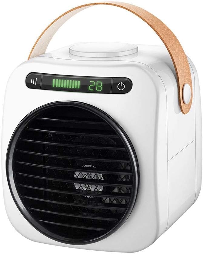 Portable Air Conditioner Fan Mini Evaporative Air Cooler with 350ml Large Water Tank Negative Ion Cooling Fan 3 Wind Speeds and LED Digital Display for Office Home Dorm Travel