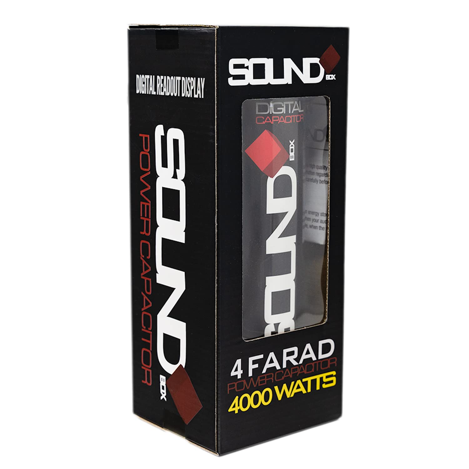 SoundBox SCAP4D, 4 Farad Digital Capacitor w/Distribution Top