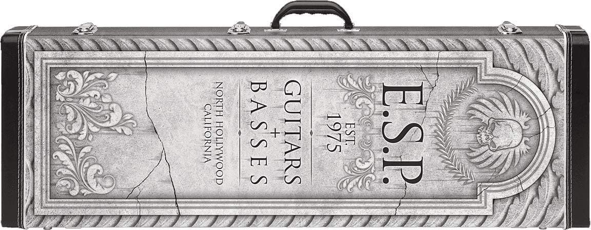 ESP LTD KH-WZ Signature Series Kirk Hammett White Zombie Electric Guitar with Case