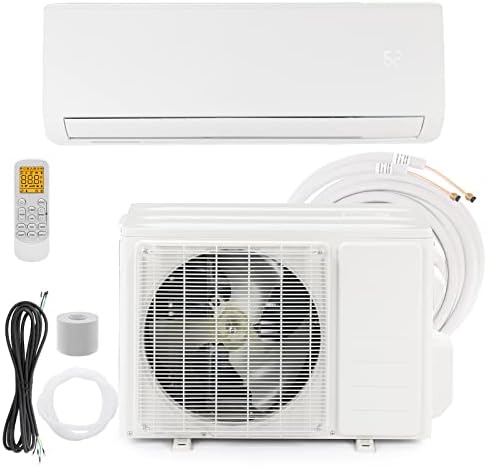 12,000 BTU Mini Split AC/Heating System with Inverter, 19 SEER 115V Energy Saving Ductless Split-System Air Conditioner with Pre-Charged Condenser, Heat Pump, Remote Control & Installation Kit