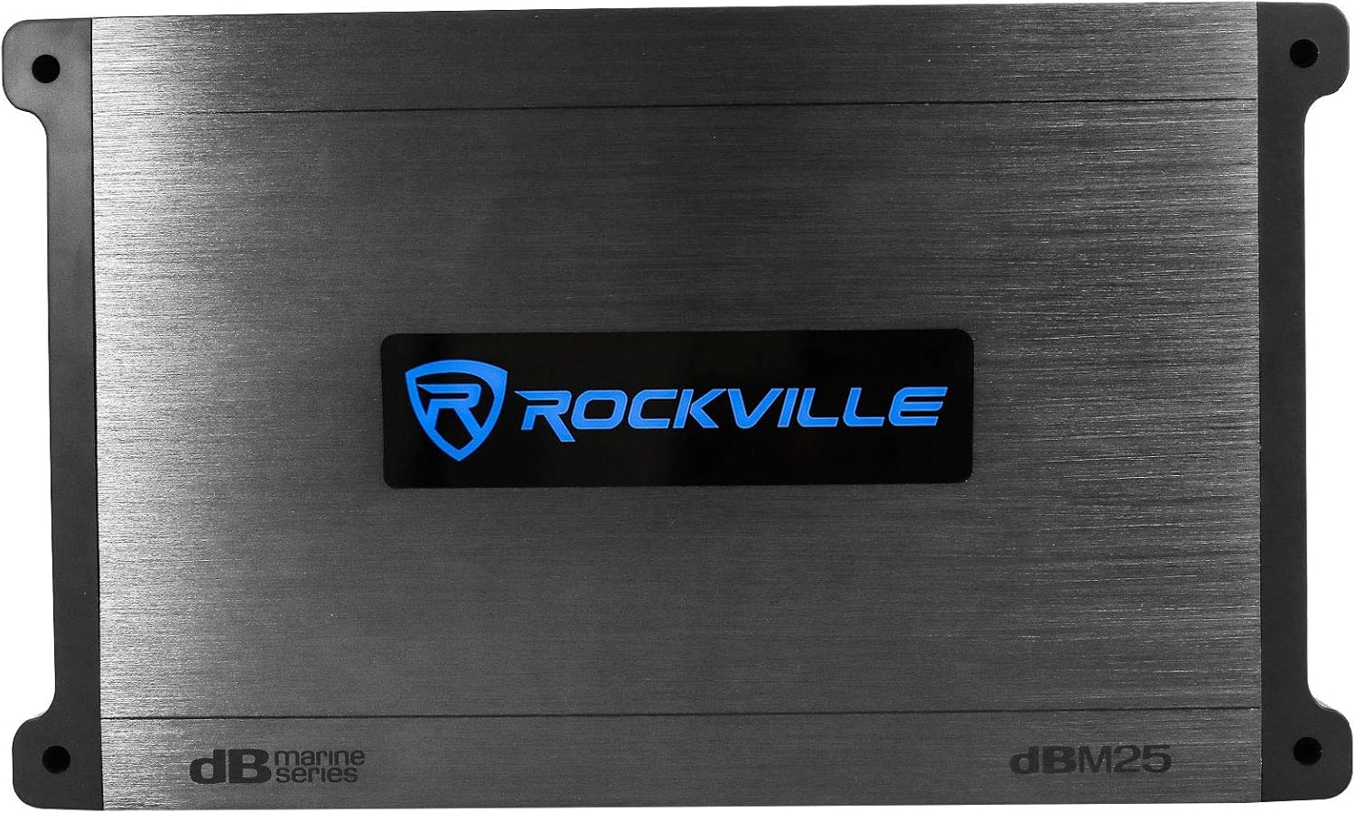 Rockville DBM25 Marine Amplifier, 1500W Peak/375W Dyno RMS, 2 Channel, 2 or 4 Ohm, Waterproof Design, Adjustable Crossover, Remote Bass Control for Boats and Marine Audio