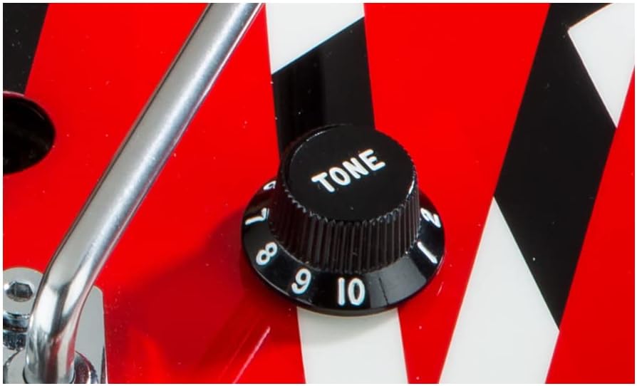 EVH Striped Series - Red with Black Stripes