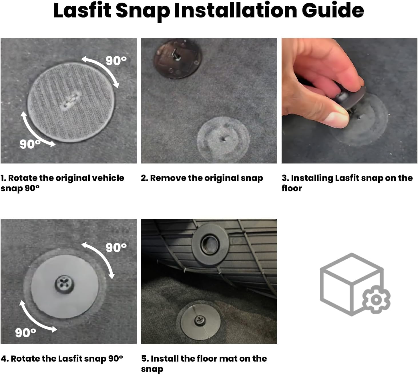 LASFIT Floor Mats & Cargo Liner for BMW IX 2022-2024 2025 2026 xDrive45 xDrive50 xDrive60 M60 M70, All Weather Protection Floor Liners, TPE Car Mat for BMW Accessories 1st & 2nd Row & Trunk Full Set