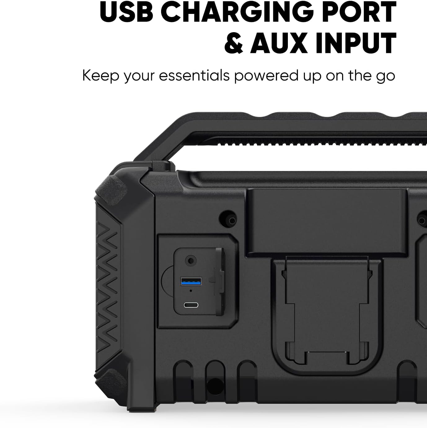 Inwa Portable Bluetooth Speakers for Jobsite - 60W Waterproof Loud Outdoor Speaker with Bass, Wireless Boombox w/Stereo Sound & RGB Lights, 12H Playtime, Durable for Work, Workshop, Garage, Camping