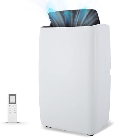 GARVEE Air Conditioner, 12000 BTU Portable Air Conditioner With 24H Energy Save Timer, Cooling, Dehumidify, 2-Speed Fan, Suitable For Rooms Between 450-550 sqft