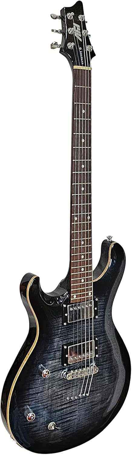 IYV- IP-350 LH, 6 String PRS Solid-Body Electric Guitar, Trans Black, Left hand