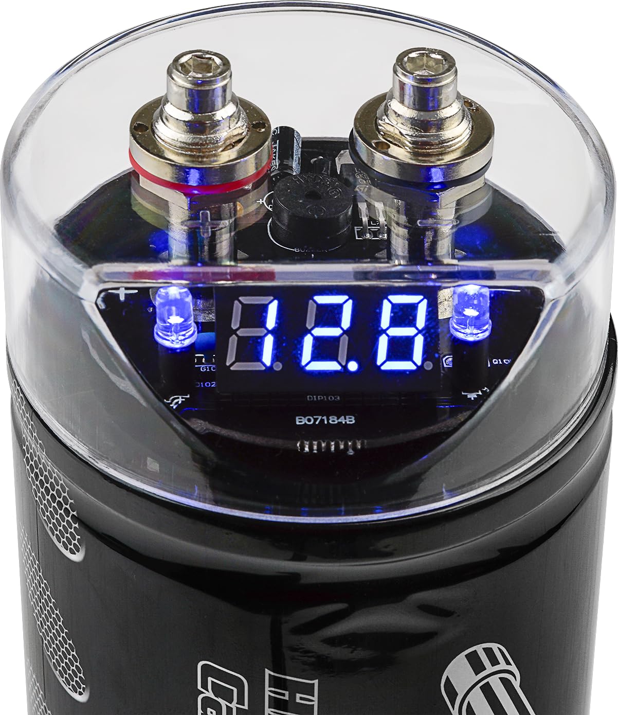 Audiopipe ACAP-D3500 Car Audio 24 Volt Surge Power 3.5 Farad Capacitor Kit for Car Stereo Amplifier with Digital Display and Electronic Protection, Black (3.5 Farad)