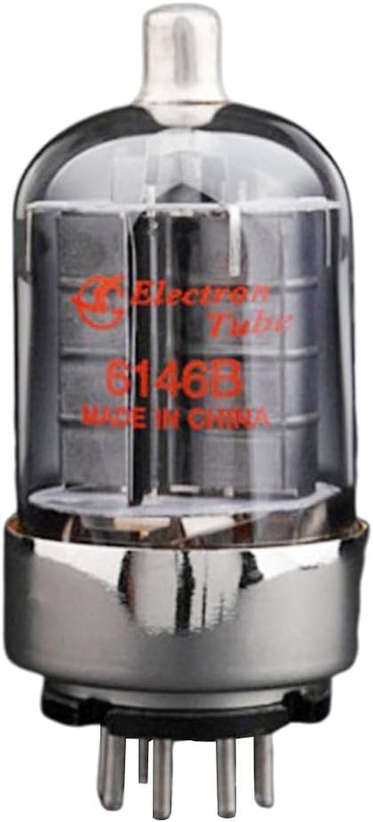 6146B Vacuum Tube Set of 2, Low-Noise High Power Audio Tube for Guitar Amplifier, HiFi Stereo Equipment, Metal Construction