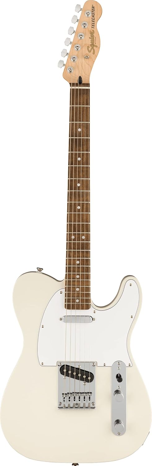 Fender Affinity Series Telecaster w/Laurel Fingerboard - Olympic White Bundle with Gig Bag, Tuner, Strap, Picks, and Austin Bazaar Instructional DVD