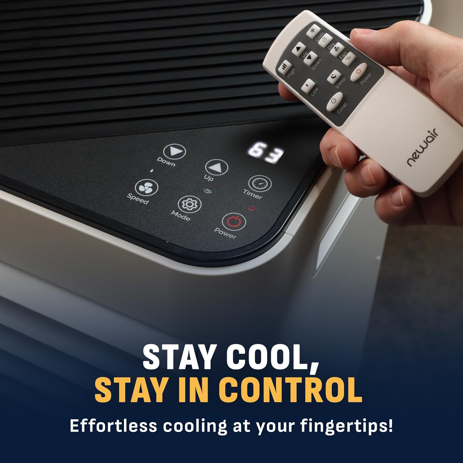 Newair 8,000 BTU Portable Air Conditioner (5,000 BTU DOE), Compact AC Design with Easy Setup Window Venting Kit, Self-Evaporative System, Quiet Operation, Dehumidifying Mode with Remote and Timer